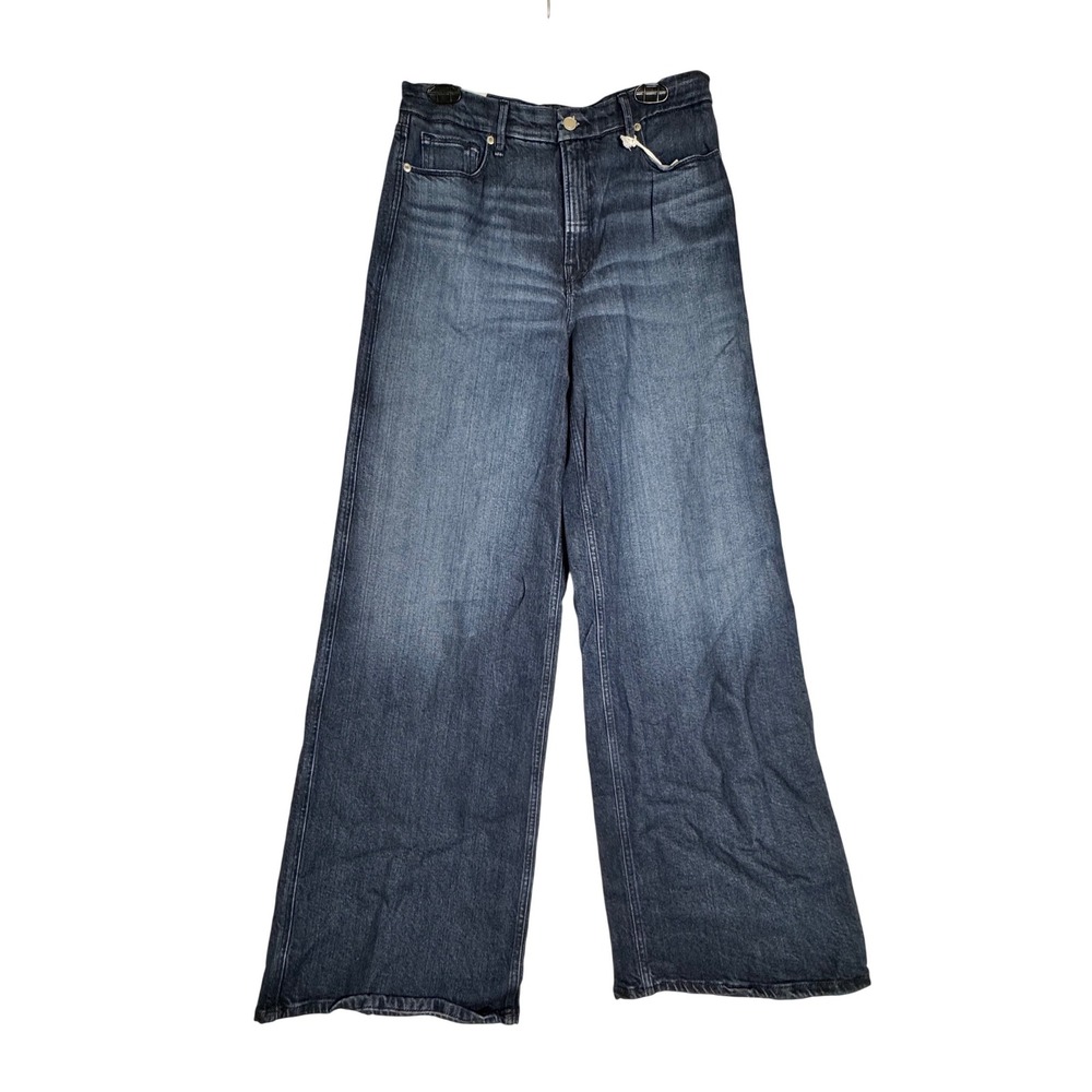 Good American Good Skate High Rise Loose Leg Jeans Indigo 10/30 34 Inseam New - Picture 3 of 10